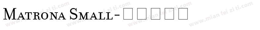 Matrona Small字体转换